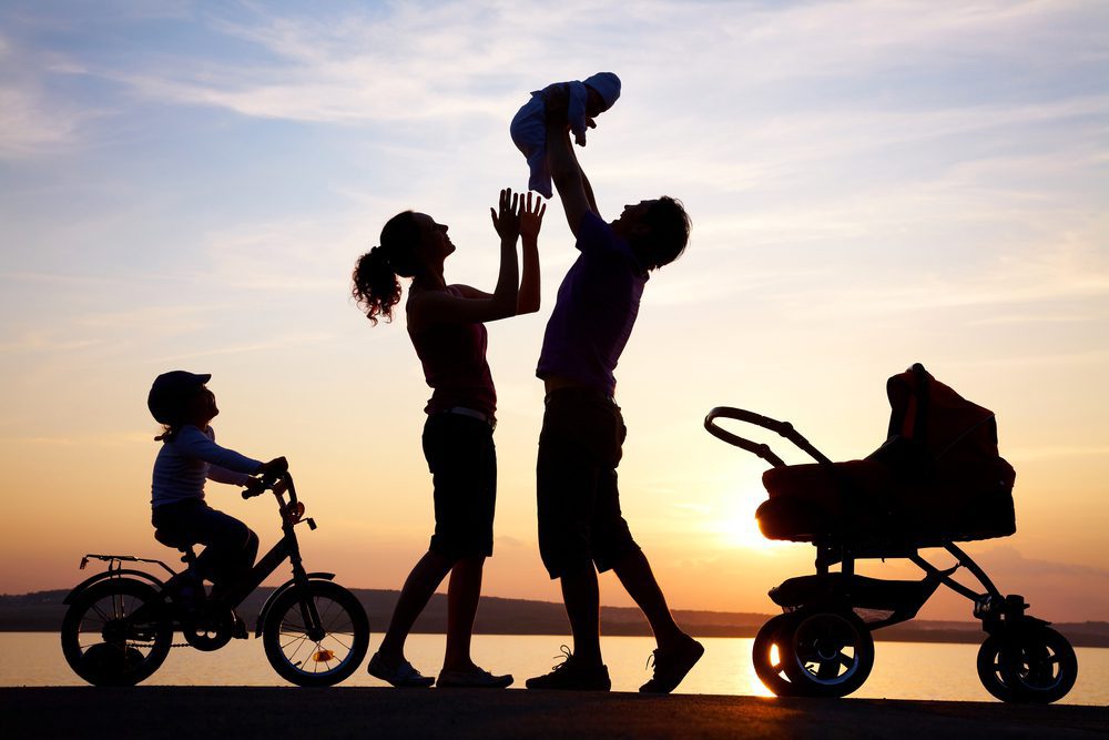 family with a baby