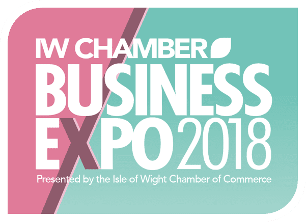 A promotional poster IOW Chamber of Commerce Business Expo 2018