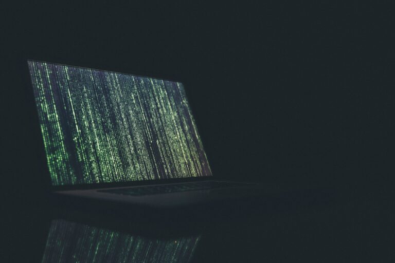 Computer screen displaying "The Matrix" code